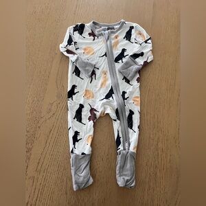 Bamboo Labrador retriever dog bamboo sleeper pjs size newborn